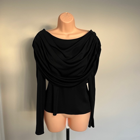Vintage Debbie Shuchat Top - Black - Size S - M - Picture 7 of 9